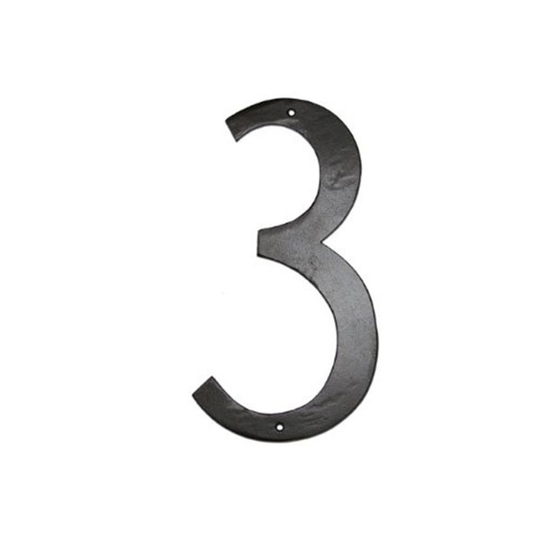 Gardengear 6 In Standard Modern Font Individual House Number 3 GA389350